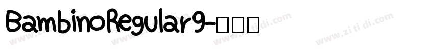 Bambino Regular9字体转换